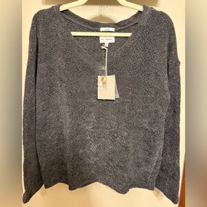 BRAND NEW Blu Pepper Charcoal V-Neck Sweater